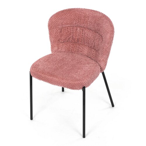Súprava jedálenských stoličiek Bouclé CT-W1077 PINK2, 4 ks