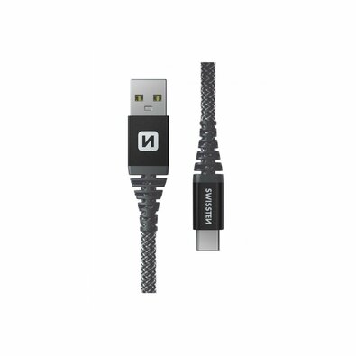 Cablu încărcare kevlar SWISSTEN USB USB-C, 1,5 m