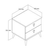 Stolik nocny Versa-Ce White