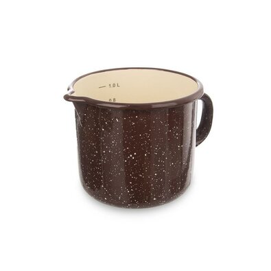Orion Emajlirani lonček z izlivom Brown, 12 cm