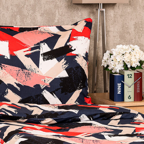 Lenjerie de pat din bumbac 4Home Paint, 140 x 220 cm, 70 x 90 cm