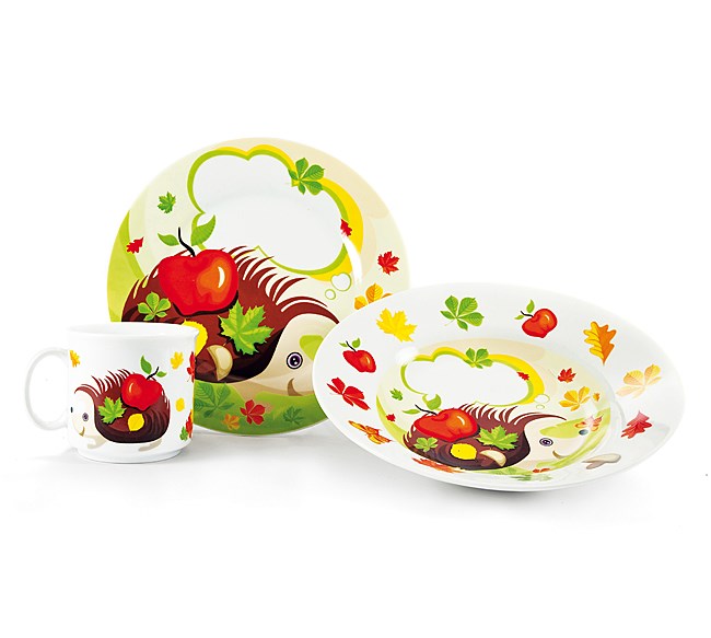 Detská 3dielna jedálenská súprava JEŽKO