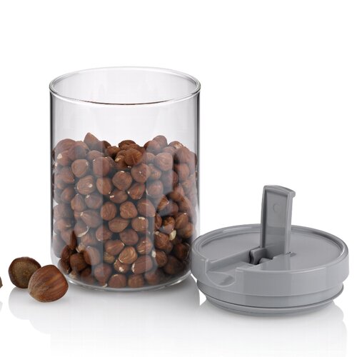 Kela posoda ARIK steklo 900 ml, siva