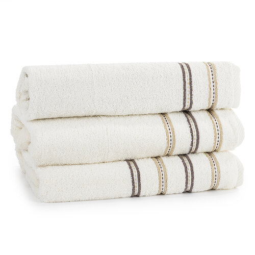 Darčekový set uterákov Nicola krémov, súprava 3 ks