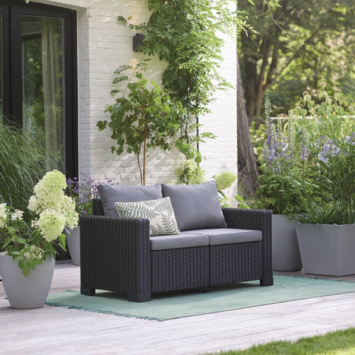 Keter sofa ogrodowa California 141 x 68 x 72 cm, grafit