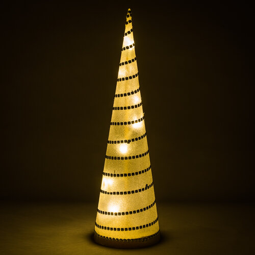 LED iluminant, con argintiu, 38 cm