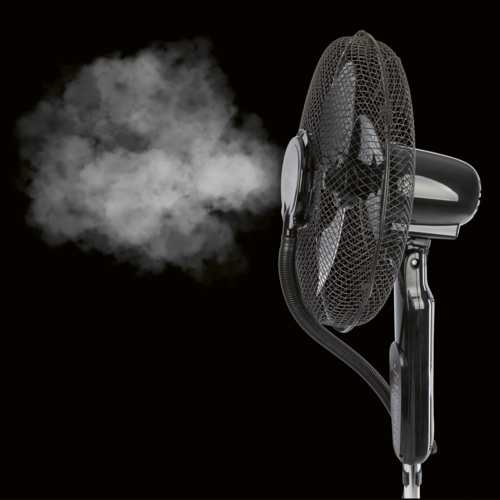 Stojanový ventilátor ProfiCare VL 3142 sozvlhčovačom vzduchu, čierny