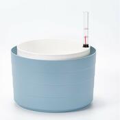 Plastia Samozavlažovací závesný kvetináč Berberis sivo-modrá + biela, pr. 26 cm