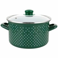 Garnek emaliowany RETRO 16 cm, zielony Garnek emaliowany RETRO 16 cm, zielony