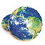 Pernă cu formă 3D, Glob pământesc, 40 cm