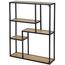 Metalowa półka LOFTY GRID Wall Oak, 91 x 75 cm