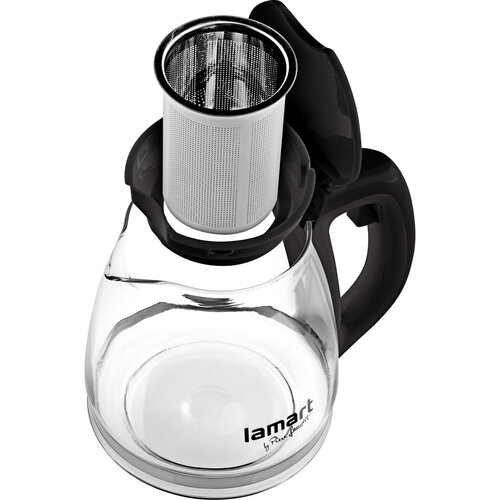 Lamart LT7025 čajnik Verre 1,1 l, črn