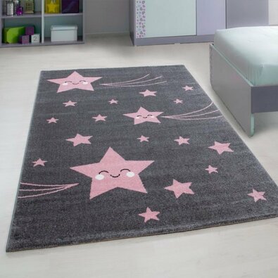Bucată covor Kids 610 roz , 120 x 170 cm