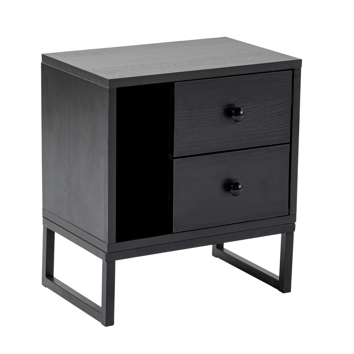 Product detail of Noční stolek Glimmer Wood Black