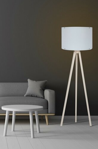 Stojací lampa Tripod White Cream 132