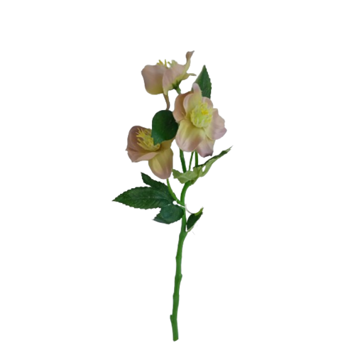 Művirág Hellebores zöld-rózsaszín, 36 cm, művirág akciós termékkép 1