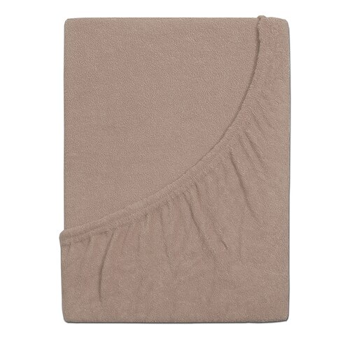 4Home prześcieradło frotte Ideal orzechowy, 180 x 200 cm