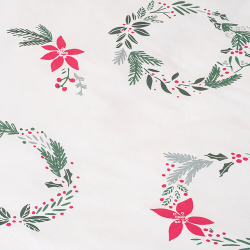 4Home Christmas holly karácsonyi pamutágyneműhuzat, 140 x 200 cm, 70 x 90 cm