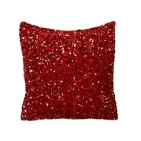 Față de pernă Glitter roșu , 40 x 40 cm