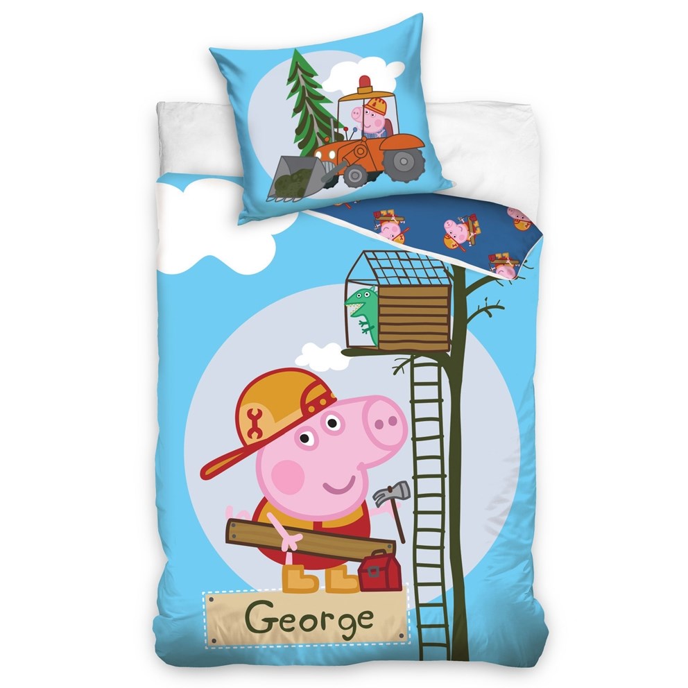Tip Trade dětské povlečení prasátko Peppa - kutil George 140x200 70x90