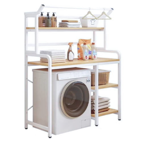 DARBY mosógép fölé polc, tölgyfa