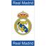 Osuška Real Madrid bílá, 75 x 150 cm