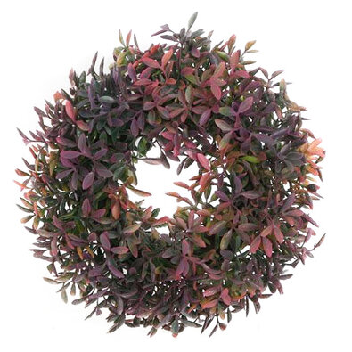 Umetni venec Azalea zeleno - vijolična, premer 27cm