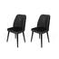 Set de scaune de sufragerie Alfa Anthracite and Black, 2 buc.