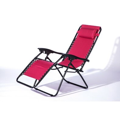 Relaxační křeslo Dallas červená, 165 x 64 x 112 cm