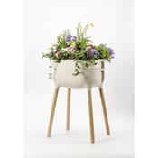Recipient înalt de cultivare Plastia Urbalive, crem