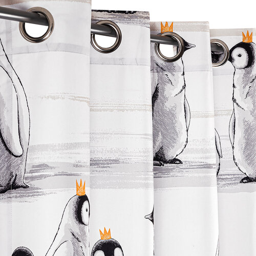 4Home Kindervorhang Pinguine, 140 x 245 cm