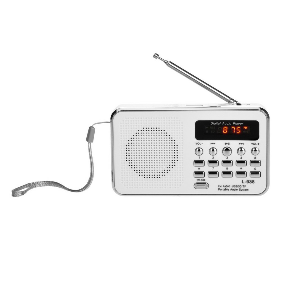 Levně Bravo B-6039 digitální rádio Sam, bílá
