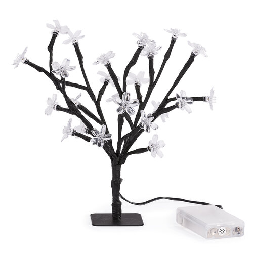 Pom decorativ de Crăciun cu 25 Flori LED