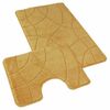 Kvalitex Badematten-Set Labyrinth gold, 60 x 100 cm, 60 x 50 cm