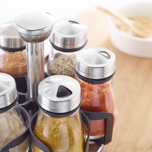 Westmark Set of spice jars in a rotating stand, 6pcs
