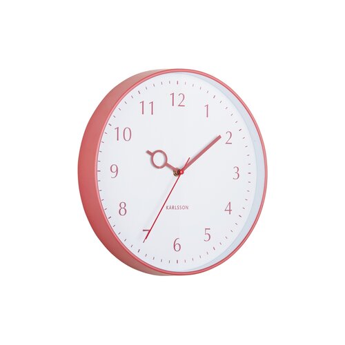 Zegar ścienny Karlsson 5992RD design czerwony, średnica 30 cm