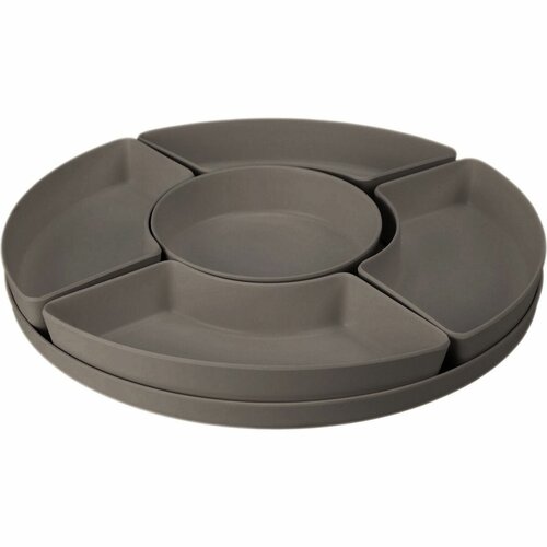 Set de servire EH Melamină 6 buc, gri