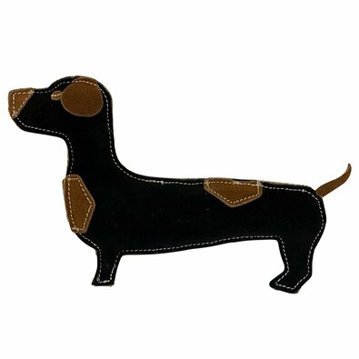 PafDog Jezevčík Tony igrača za pse iz usnja injute, 26 cm
