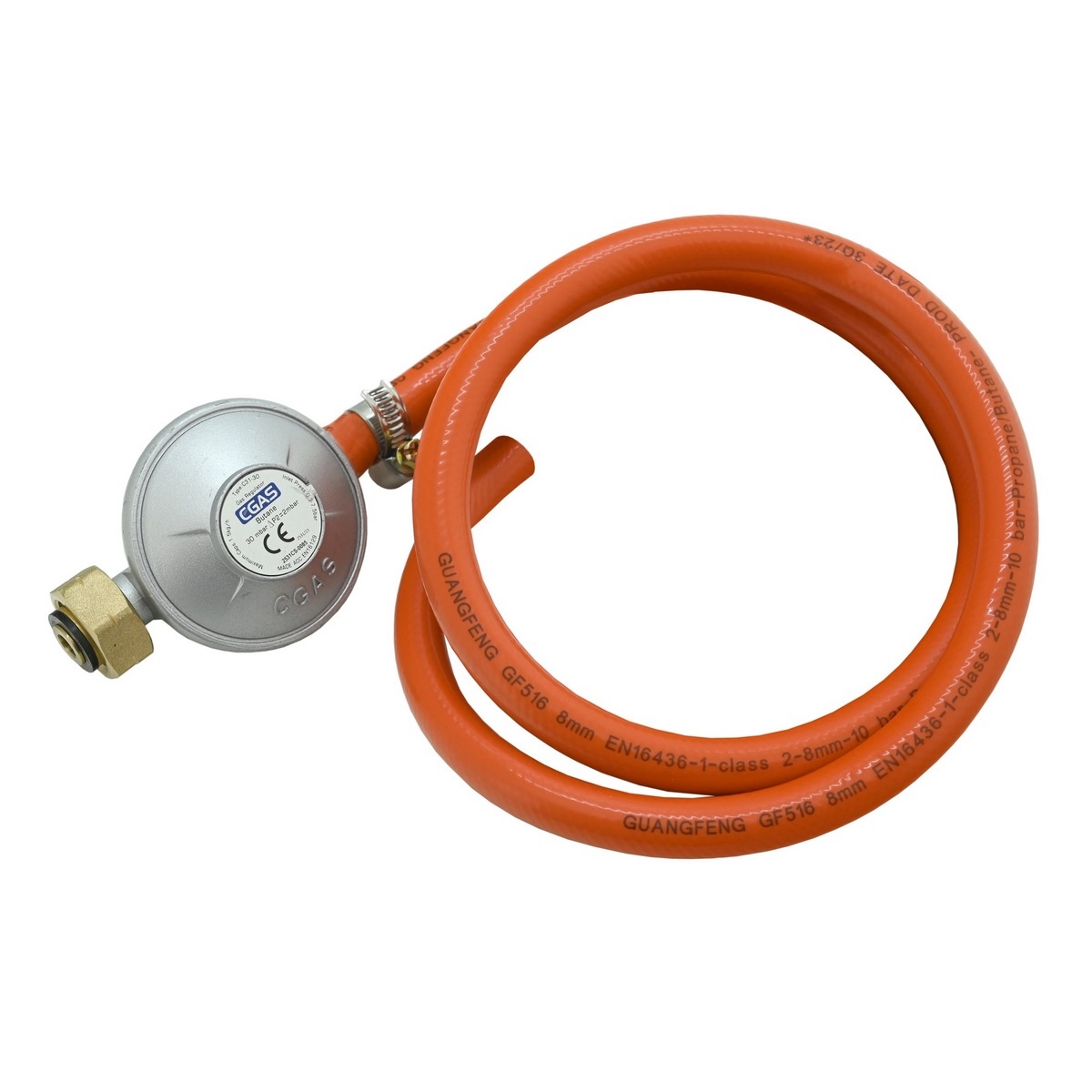 Cattara 13606 Reduktor ciśnienia gazu 30 mbar EN16129 z wężem 0,9 m, S