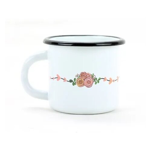 Belis Kubek emaliowany Sowa coffee, 7 cm, 0,25 l