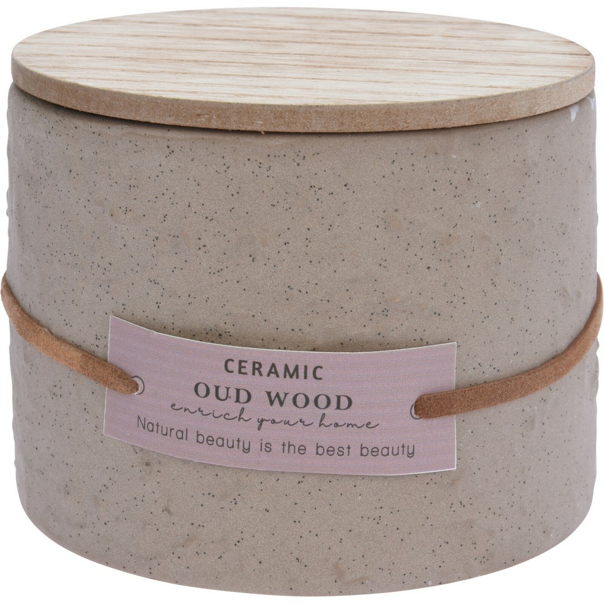 Enrich your home, Oud Wood  illatgyertya, 230 g, 11 x 8 cm termék 2. képe