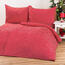Lenjerie pat 1 pers. Pallas, Bulină roşie, creponată, 140 x 200 cm, 70 x 90 cm