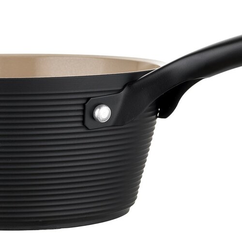 Florina Hliníkový rendlík Carina Black 1 l, 16 cm