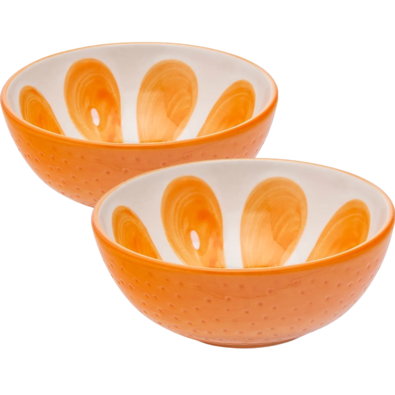 Altom Set keramičnih skodelic Tropicana pomaranča12,5 cm, 2 kos