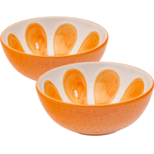 Altom Set keramičnih skodelic Tropicana pomaranča12,5 cm, 2 kos