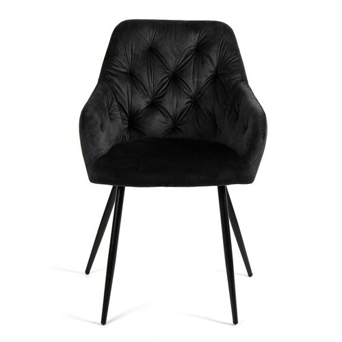 Scaune de sufragerie BOUDOIR, negru, 2 buc.