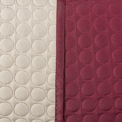 Cuvertură de pat 4Home Doubleface vișiniu/bej, 220 x 240 cm, 2x 40 x 40 cm
