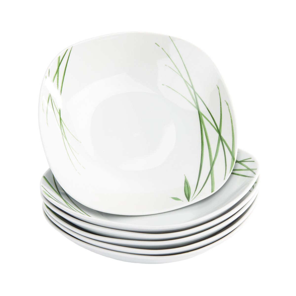 Domestic 6-dielna sada hlbokých tanierov Delia, 21,5 cm