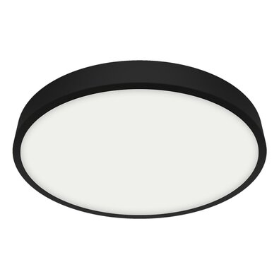 Emithor Lampa sufitowa LED LENYS III. 27022, śr. 27 cm, 24 W, IP20/IP44, czarny