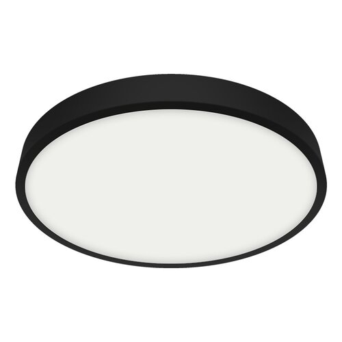 Emithor Stropné LED svietidlo LENYS III. 27022, pr. 27 cm, 24W, IP20/IP44, čierna